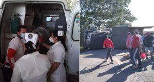 accidente cerca de Sibanicú