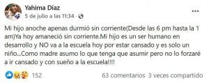 NO va a la escuela