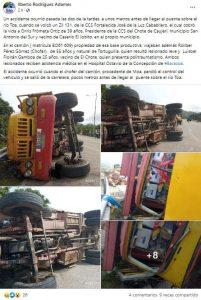 trágico accidente cerca de Baracoa