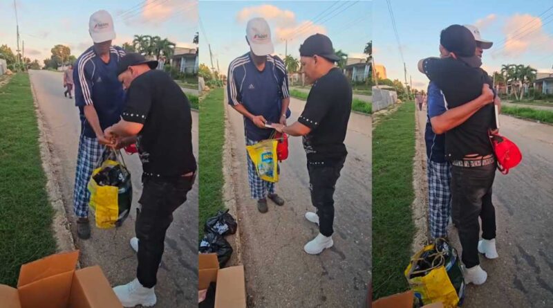 Luego de que se hiciera viral un video en el que se aprecia al exboxeador cubano, Félix Savón, recogiendo comida de la basura, el humorista Limay Blanco decidió salir al paso y regalarle alimentos y una Biblia a quien en otrora fuera considerado una “gloria deportiva” por la dictadura castrista. 